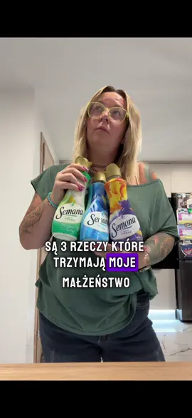 🧼 Jak uratować małżeństwo? 💥 Zmień zapach nie chłopa!🤣 W naszym domu trzy rzeczy trzymają nas razem: kawa, sen i… koszulki pachnące jak niebo po praniu 😉 Dzięki płynom do płukania Semana Extra Fresh mój mąż myśli że to on tak pachnie a ja po prostu udaję że wierzę 🫠 ✨ Działa lepiej niż afrodyzjak. 🧺 Dostępny w Dealz i na Allegro. 💸 Tańszy niż rozwód – i pachnie lepiej🤣😅 #reklama