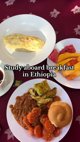 some breakfsst asmr #breakfast #ethiopia #uw #studyabroad #college #addisababa 