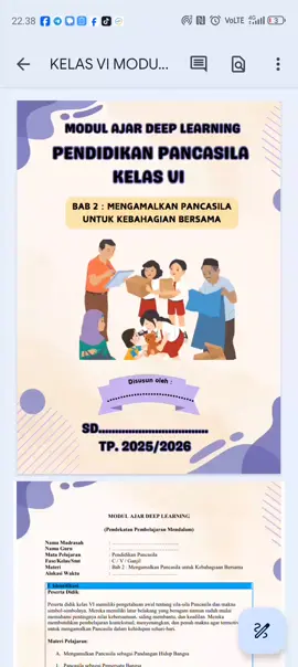 Modul Ajar Deep Learning Pendidikan Pancasila Bab 2#viral #viraltiktok #fypシ゚viral #modulajar #videoukin #ppg #ukin #kelasvi #sd #deeplearning #fypage #kurikulummerdeka #pendidikanpancasila 