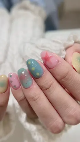 Bầu trời có sao,tay em cũng có nhé⭐️ #RyMynails #tt19nails #nailart #koreanails #cutenails 