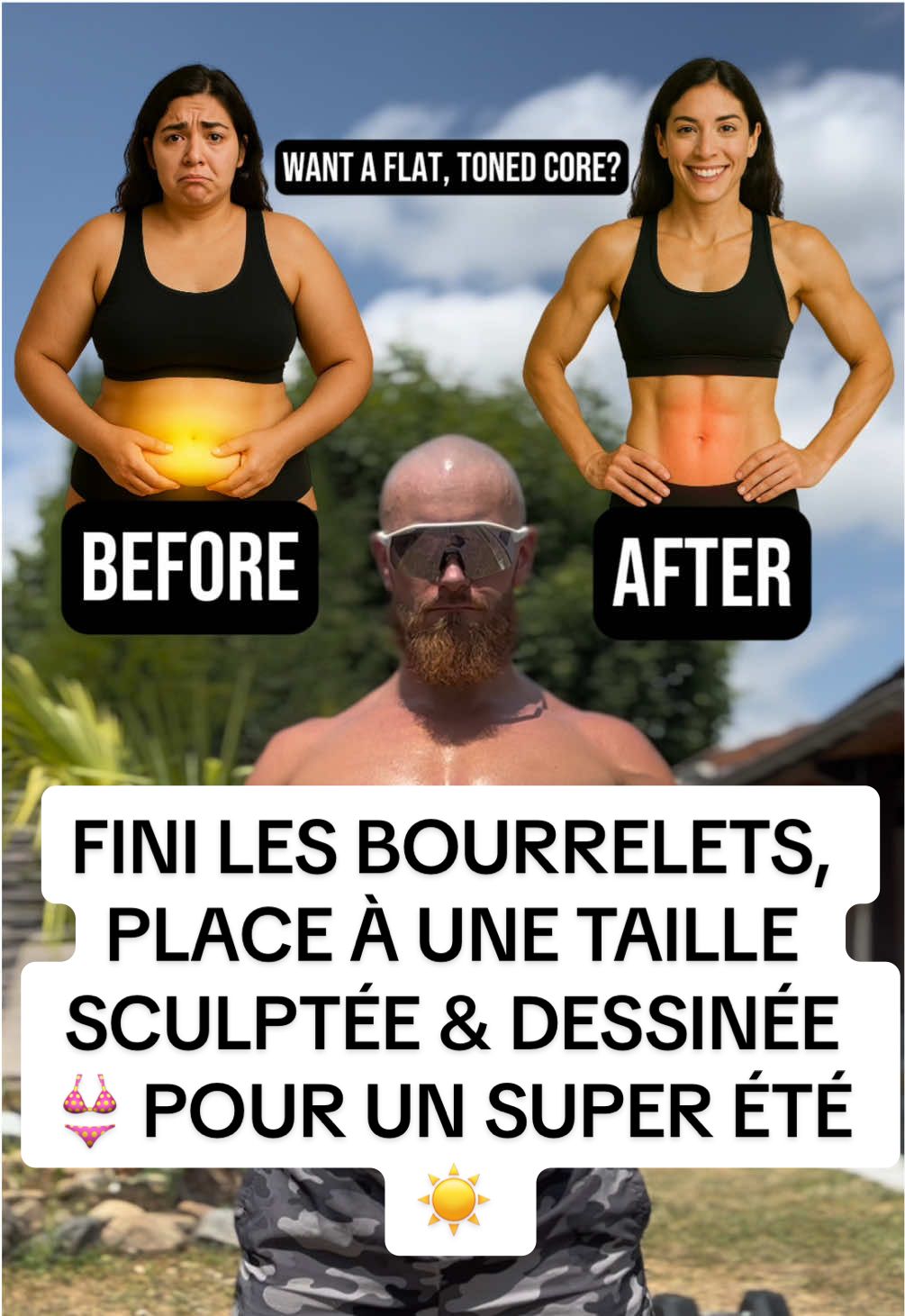 FINI LES BOURRELETS, PLACE À UNE TAILLE SCULPTÉE & DESSINÉE 👙 POUR UN SUPER ÉTÉ ☀️ ENREGISTRE • PARTAGE • LIKE • COMMENTE Objectif ⬇️ Affiner la taille, renforcer la sangle abdominale et réduire la graisse abdominale. Rappel important : pour perdre du ventre, il faut être en déficit calorique ! Cette séance est un excellent complément pour tonifier et dessiner la zone. Comment réaliser la séance ⬇️ • 6 exercices ciblés • 4 séries par exercice • 40 secondes d’effort par série • 20 secondes de récupération entre chaque série • Respiration maîtrisée et exécution propre pour des résultats visibles 💬 Et toi, tu veux ton summer body ? 👇🏼 — #mericcoach #ventreplat #perdreduventre #objectifventreplat #brulegraisse                