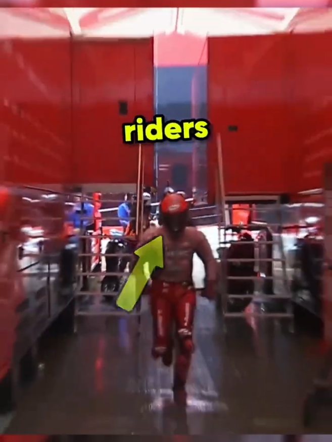 That's why Moto GP rider sprinting towards Garage! #moto #motogp #racing #redbullracing #bikelife 