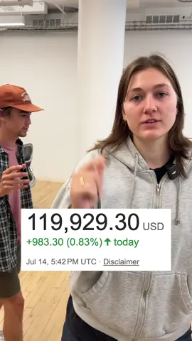 Bitcoin is up, stay safe  @meg baniewicz #business #economy #news #financetiktok 