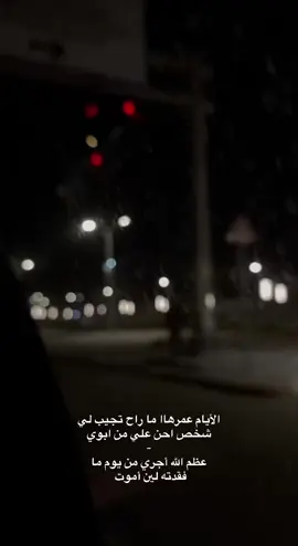 #فقيدي_أبي #رحمك_الله #فقيدي #ابوي #فقدان_الاب 