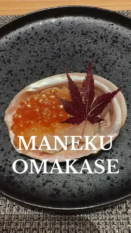 Oishi & fun at MANEKU omakase #manekuomakase #omakaseexperience #japanesedining #OmakaseBangkok 