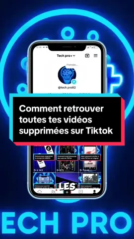Comment retrouver toutes tes vidéos supprimées sur Tiktok #astuces #videos #tiktokviral 