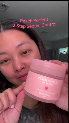 SKINFOOD Peach Perfect 3-Step Sebum Control @skinfood_global @skinfood__influencers @SKINFOOD.USA @skinfood_official  PEACH COTTON ZINC PCA PAD - A peach cotton pad soothes the skin and helps refines its texture.  PEACH COTTON ZINC PCA ESSENCE - A peach cotton essence controls oil like a primer and smooths the surface of the skin.  PEACH COTTON ZINC PCA CREAM - A peach cotton cream naturally brightens the skin tone and gives a soft, matte finish.  #skinfood #pinkskincare #porecare #mattifying #Heartpad #sebumcontrol #PrimingEssence #GlowUpCream #kbeauty #koreanskincare #koreanskincareroutine #creatorsearchinsights 