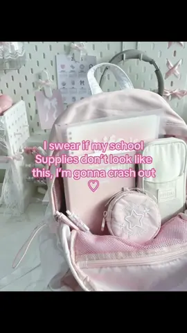 I really want cute pink organize school supplies 💗😭 ||• #wonyoungism #wonyoung #pink #bow #viral #Summer #school #heart #kpop #coquette #korea 