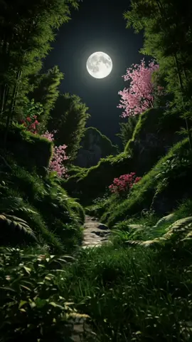 #night #moon #nature #flowers #relaxing #dreamscape #asianinspired #serenity #visualpoetry #dreamy 