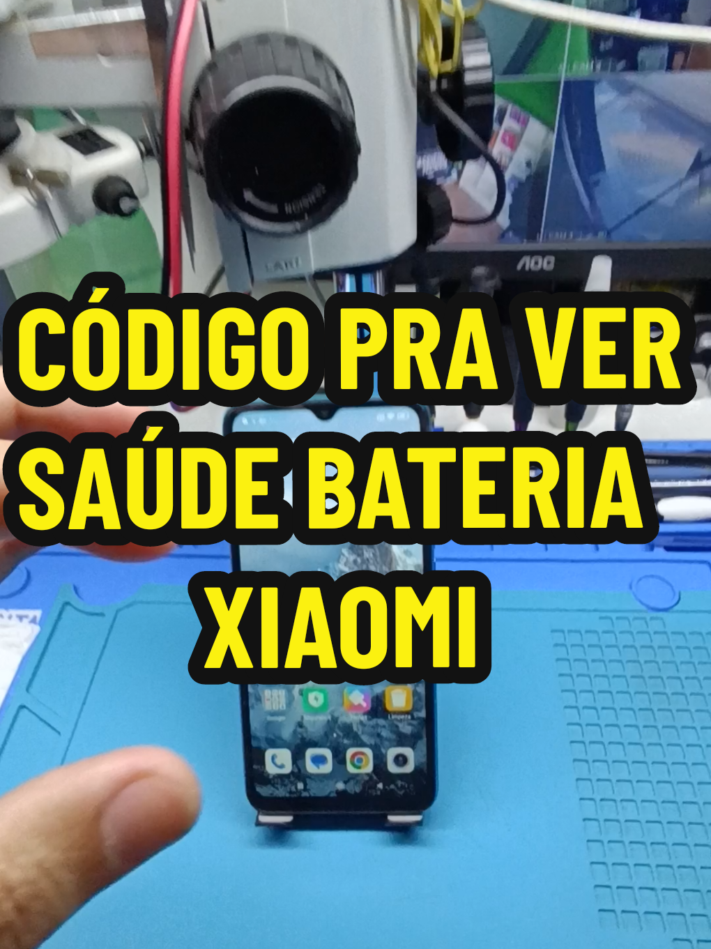 Com esses dois códigos secretos vc consegue ver a saúde da bateria do seu aparelho Xiaomi. #dicas #assistenciatecnica #foryoupage #celular #loja 