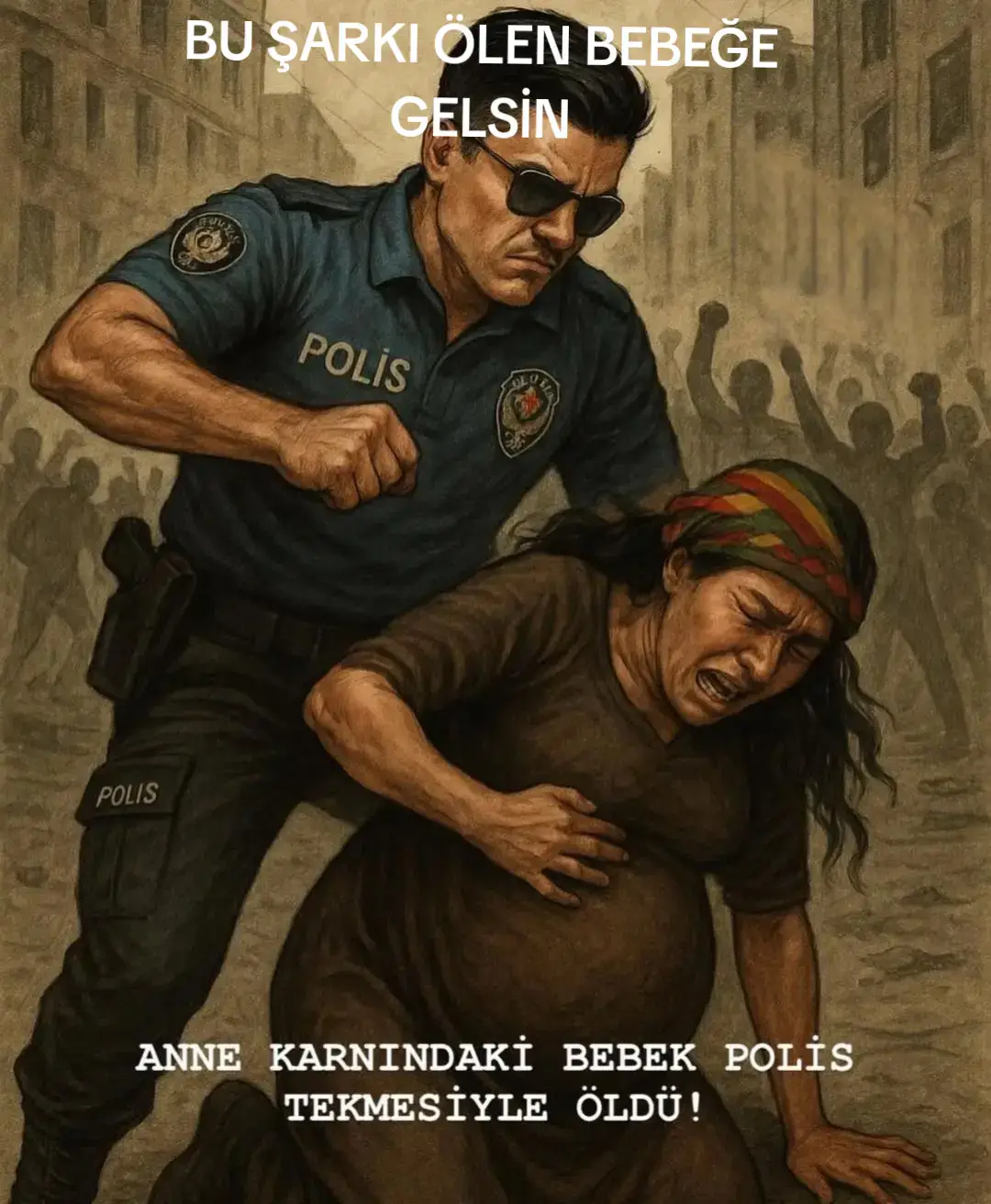 hayatım boyunca Kürt çe şarkı dinlemem hamile kadına Kürtçe şarkı dinledi diye polis tarafından tekme atıldı ve bebek öldü bu şarkı masum bebek için #scsturkey #tiktok 