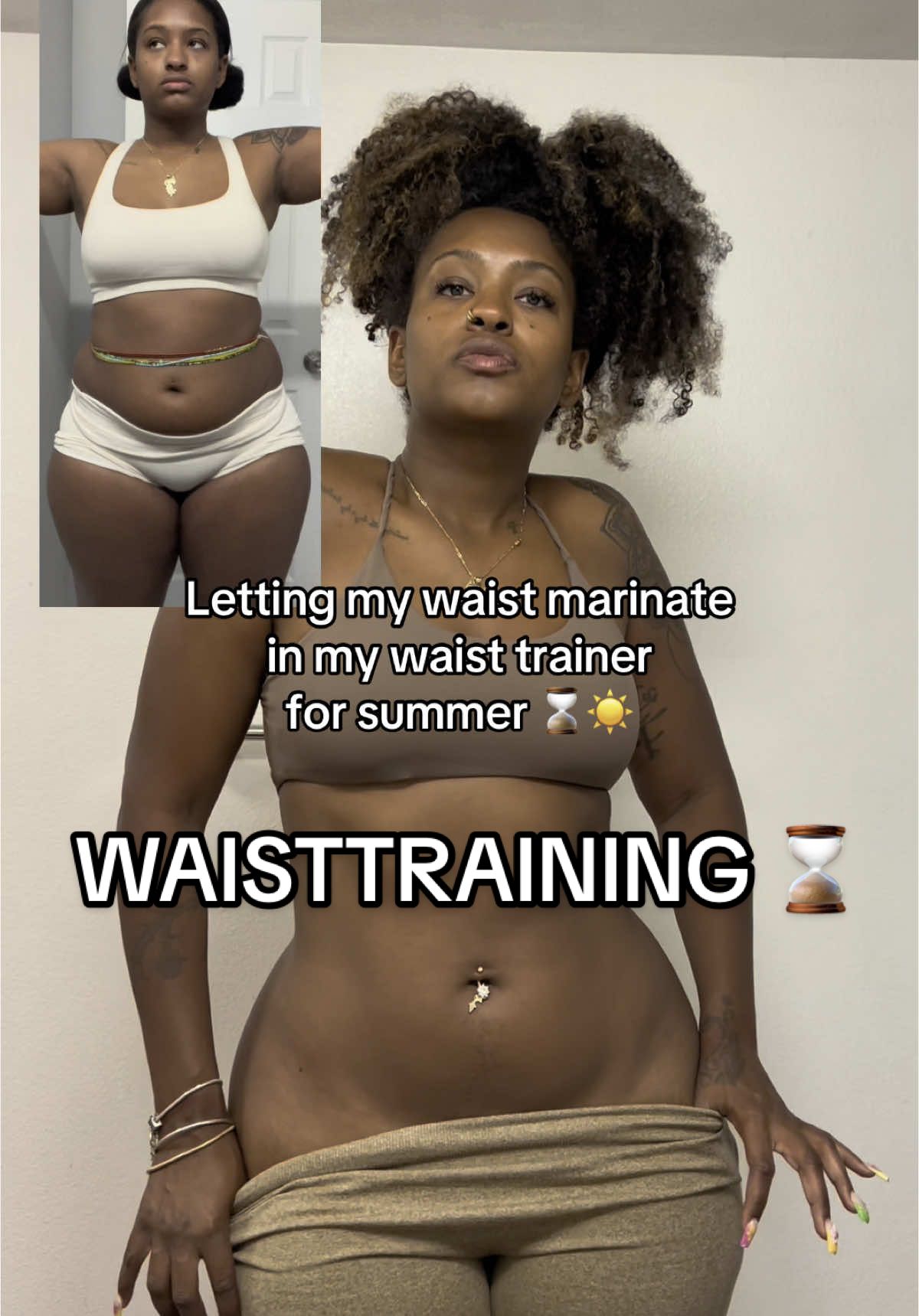 Waist training really does work, especially if you’re eating in a calorie deficit and working out!! ##waisttrainingjourney##waisttrainer##waisttrainning##hourglassfigure##smallwaist