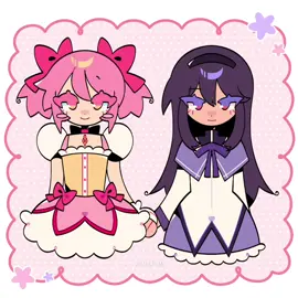 It's pretty obvious they're my favorites, and hello again! 🩷💜 I moved, so that forced me to be a bit absent around here... But I'm back now!  . #myart #animation #alightmotion #madokamagica #madokakaname #homuraakemi #fanart 