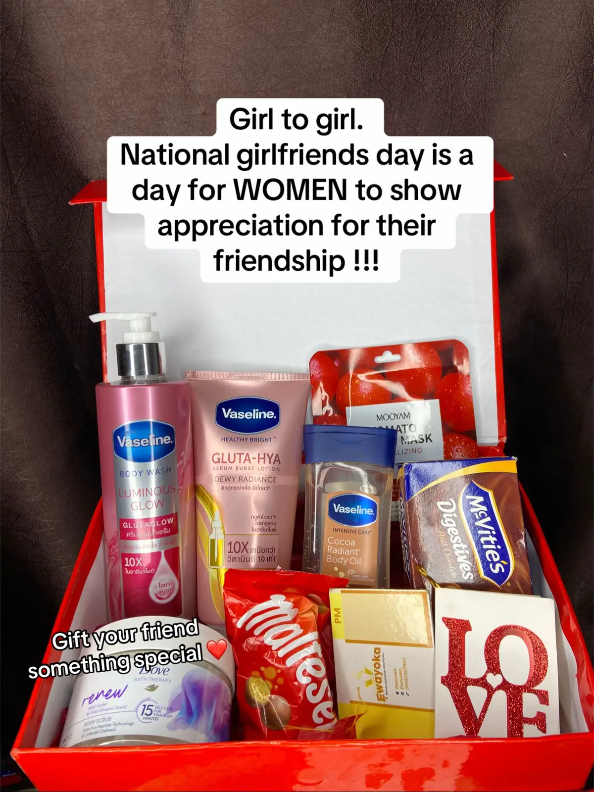 #skincarebox #skincarepackage  National girlfriends day  August 1st