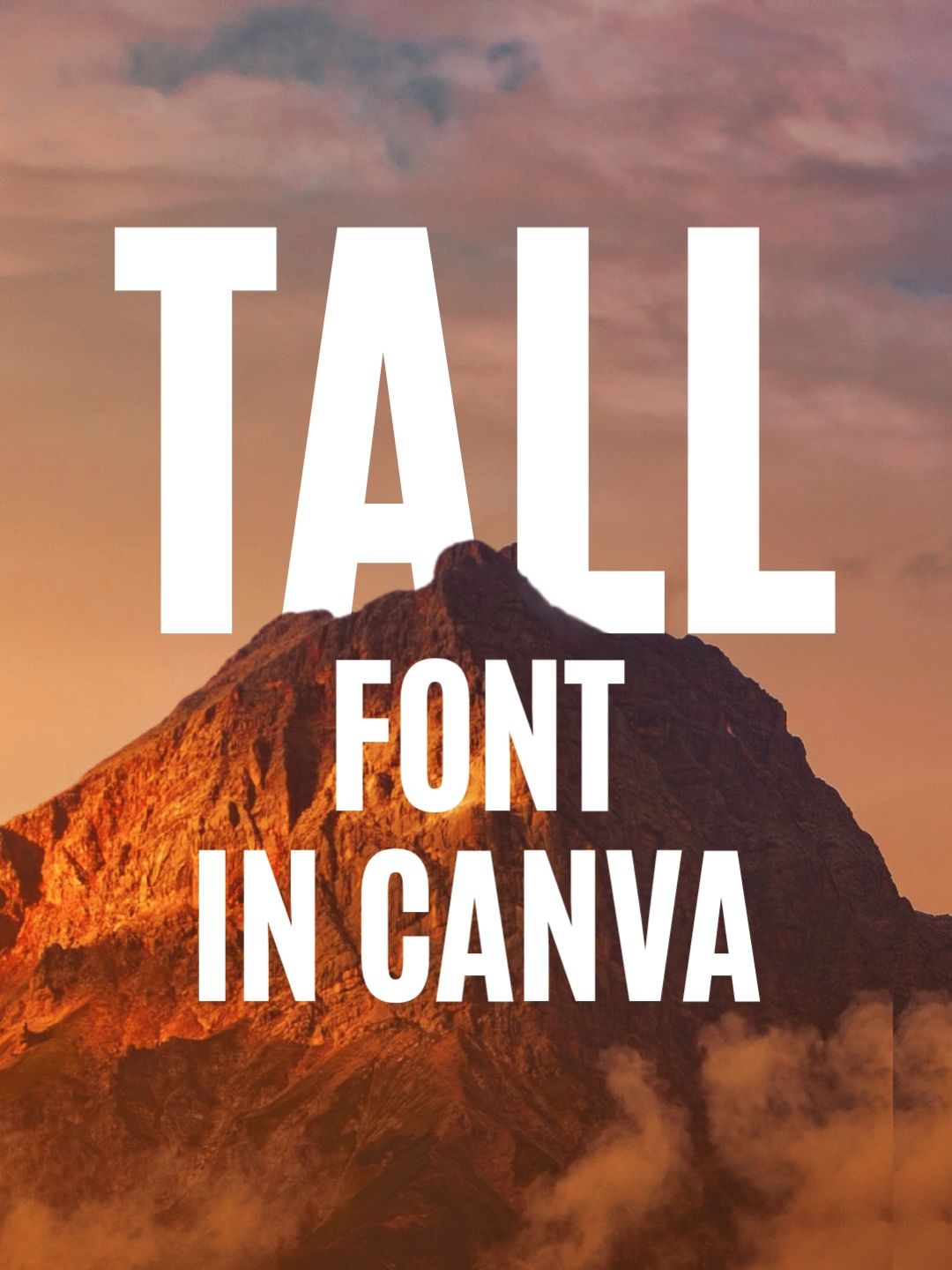 Have you ever use one of these 7 tall fonts in Canva? #graphicdesign #canva #typography #canvassador #font #typeface