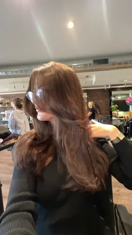 🤎🐻🍫 #chocolatebrunette #brunette #hairbeforeandafter 