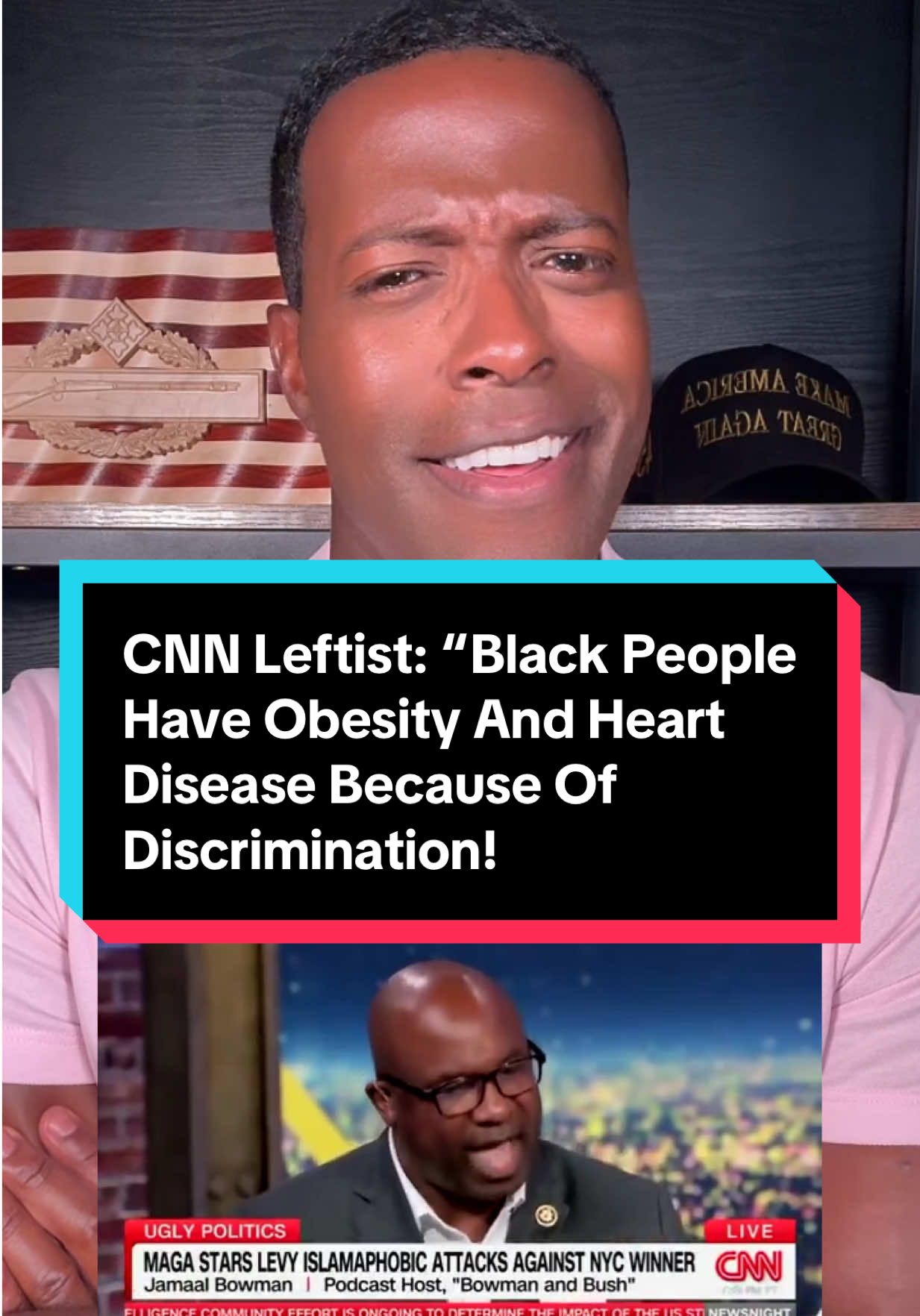CNN Leftist: “Black People Have Obesity And Heart Disease Because Of Discrimination!” #blackmen #blackwomen #blacktiktok
