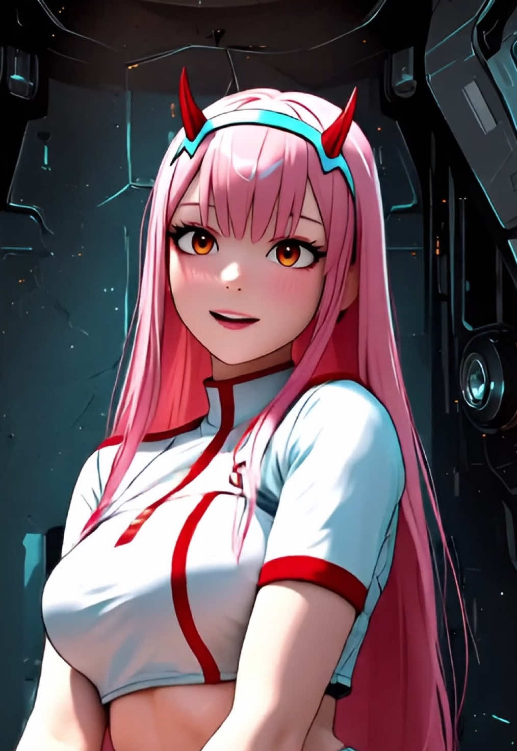 Zero Two 🥰 #zerotwo #darlinginthefranxx #fakebodyy⚠️ #anime #cosplay 