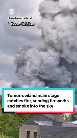 The main stage of the Tomorrowland music festival was severely damaged in a fire on Wednesday. Footage shows a large amount of smoke and fireworks going off in the direction of the stage. The EDM festival, which is scheduled to take place in Boom, Belgium on Friday, has not been cancelled as of now, according to organizers. Tomorrowland spokesperson Jordy Van Overmeire confirmed in a social media statement that no one was injured in the incident. #news #Tomorrowland #belgium #edm #music #musicfestival 