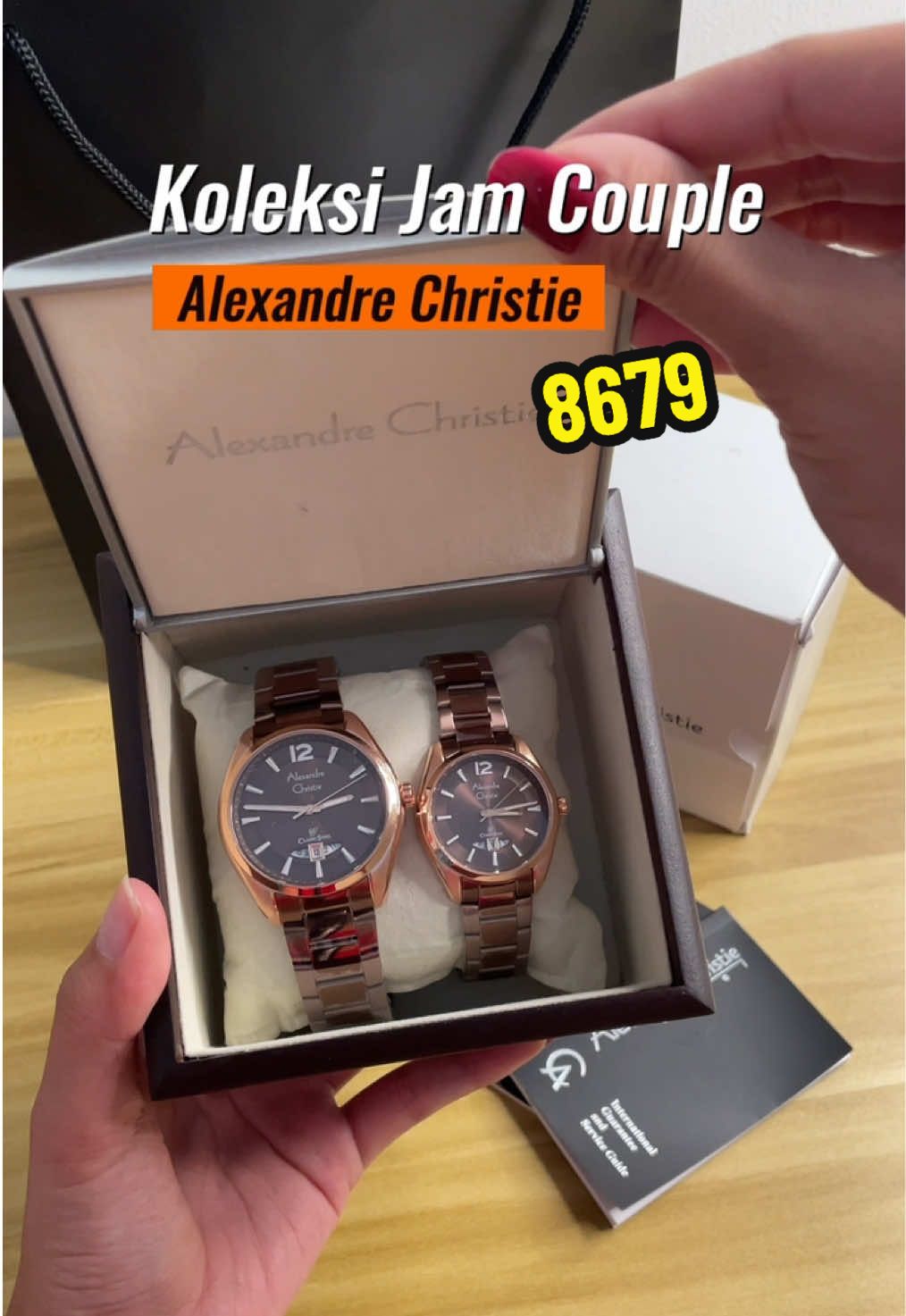 Baru lagi nih koleksi jam couple dari jam AC🥰 Alexandre Christie 8679 lengkap dengan fitur tanggal dan juga sudah full posfor😎#alexandrechristie #jamcouple #ide #couplegoals #ac8679 #priawanita #jam #watchvista 