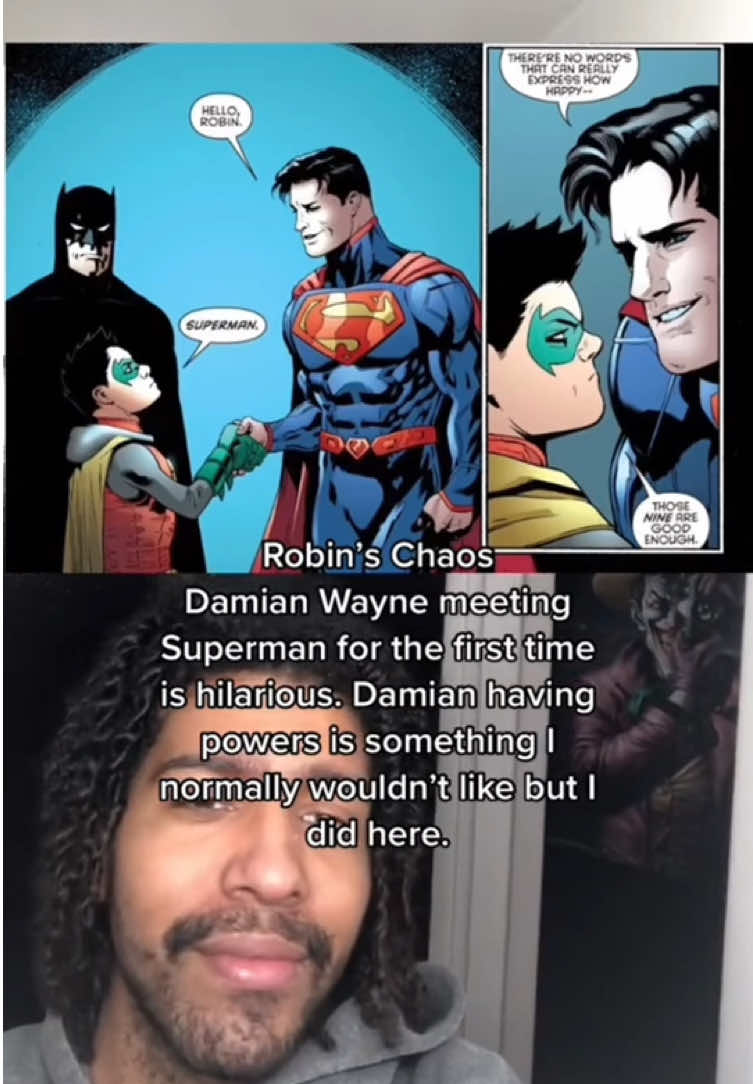 Superman meets Batman’s son for the first time 🥶 Damian Wayne was in the Justice League watchtower calling shots lol #superman #batman #thebatman #supermanmovie #dccomics #dcu#animated#movies#krypto#comics#marvel#avengers#fypシ 