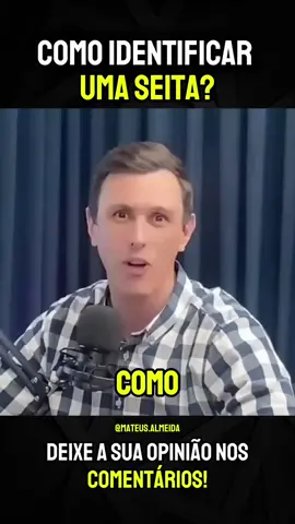 Como indentificar uma seita? deixe a sua opinião nos comentários.  #seita #debate #sezar #igreja #biblia 