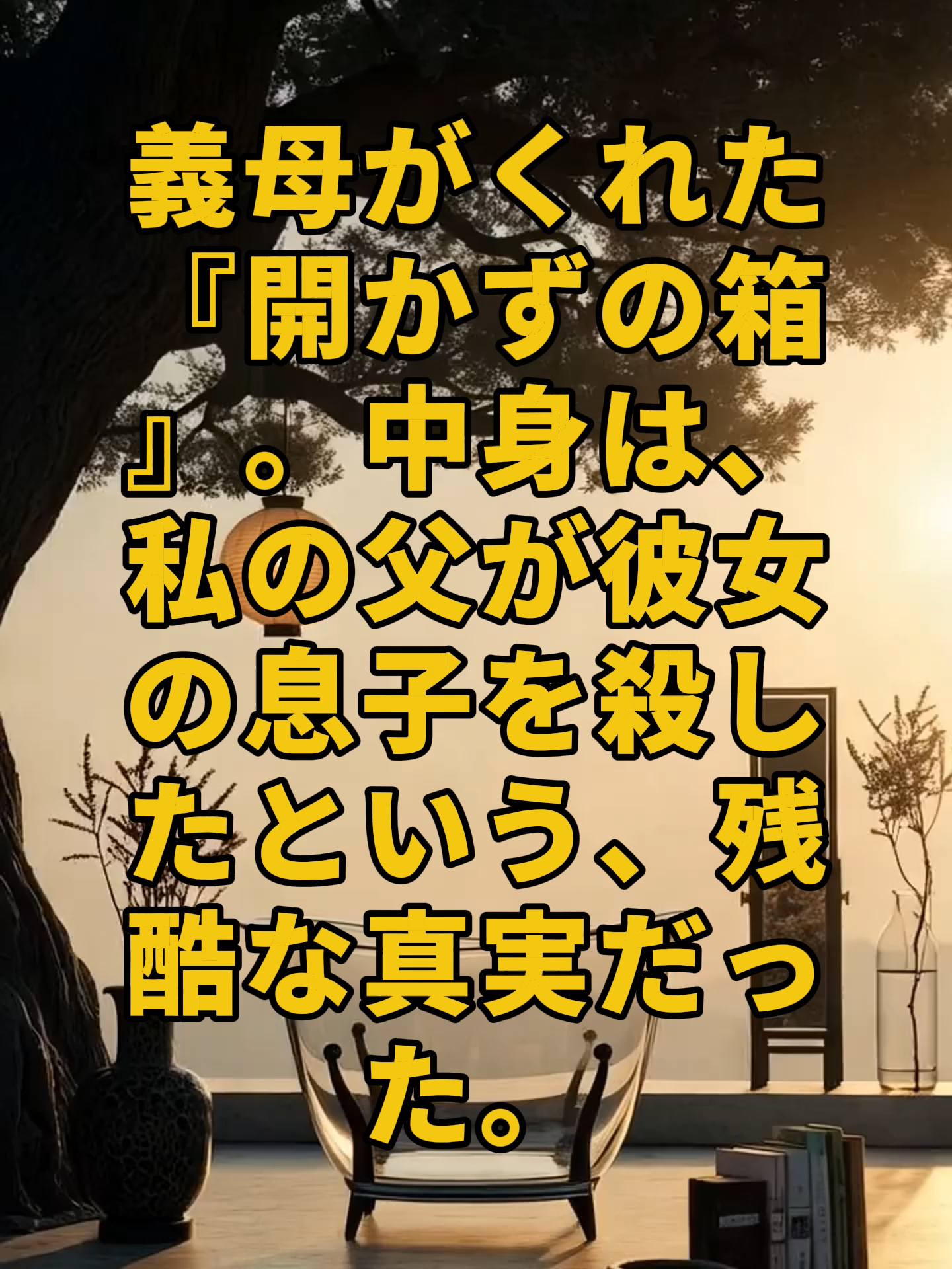 義母がくれた『開かずの箱』。中身は、私の父が彼女の息子を殺したという、残酷な真実だった。