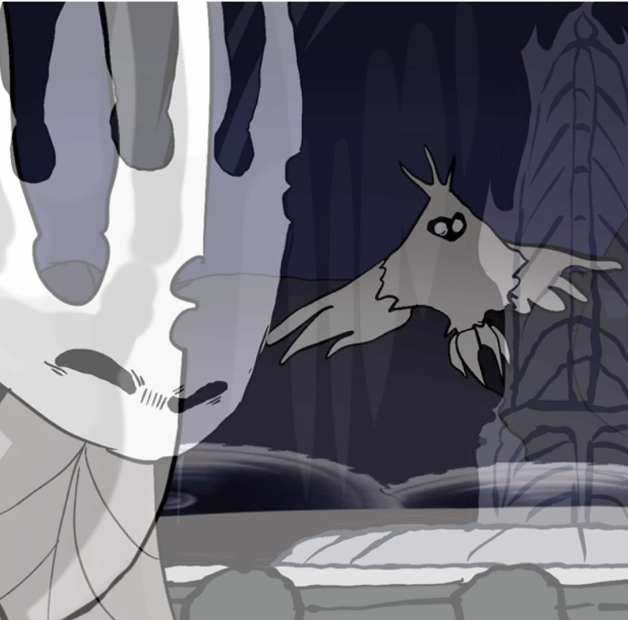 Pale King runs over Radiance with saws #hollowknight #deltarune #thekingschariotcannotbestoppeed 