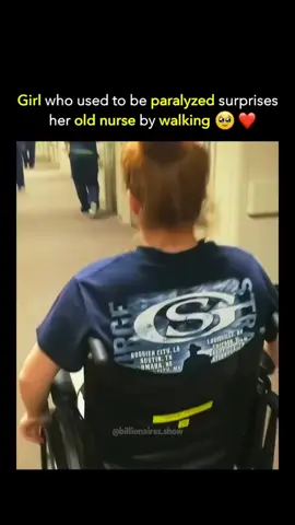 Girl who used to be paralyzed surprises her old nurse by walking 🥺❤️ #viral_video #usa #explore #trending #trend 