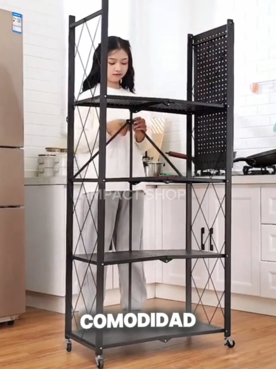 Estante plegable de 5 niveles de  separación 😍 #paratiiiiiiiiiiiiiiiiiiiiiiiiiiiiiii #viraltiktok #tendencia #decoration #house 