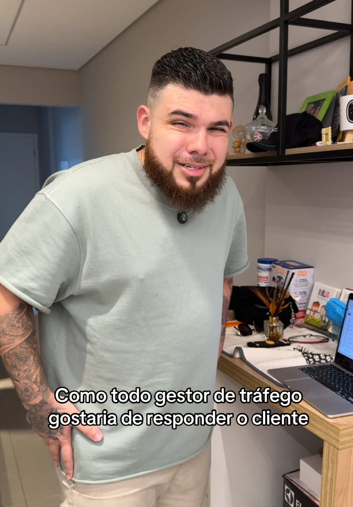 Todo gestor já teve vontade de responder assim. #gestordetrafego #agenciademarketing #gestaodetrafego 