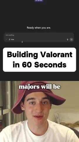 Building Valorant in 60 seconds! 😭 #Valorant #ai #vibecoding #lovable