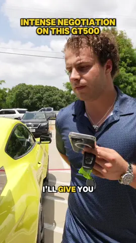 Fortunately for George I really wanted this car so I paid up big time 😂 Super rare car, only 16 or so in this exact specification. The GT500 market is always hot in Texas, and the collectors go crazy for these cars! Always a great time with @George Saliba thanks for the clean business! #sales #dealership #negotiation #mustang #ford #gt500
