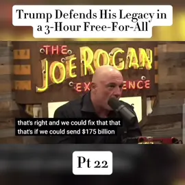From cognitive health to campaign finance: Trump covers it all. Rogan is tasked with asking the hard questions, and Trump delivers—or dodges. #Trump #JoeRogan #MAGA #politics #bordersecurity #podcasthighlights #JoeRoganExperience #DonaldTrump2024 #PoliticalTalks #UnfilteredPodcast #Fyp 