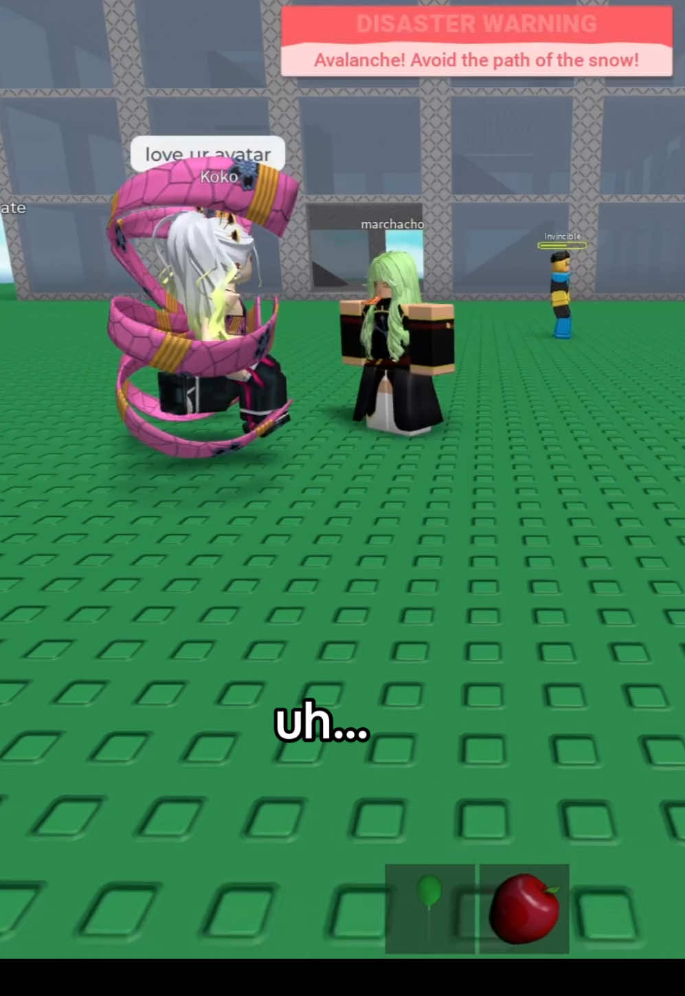 Lol I was lagging #robloxfyp #robloxtiktok #robloxanime #robloxnaturaldisastersurvival #akihayakawa #chainsawman #fyp 