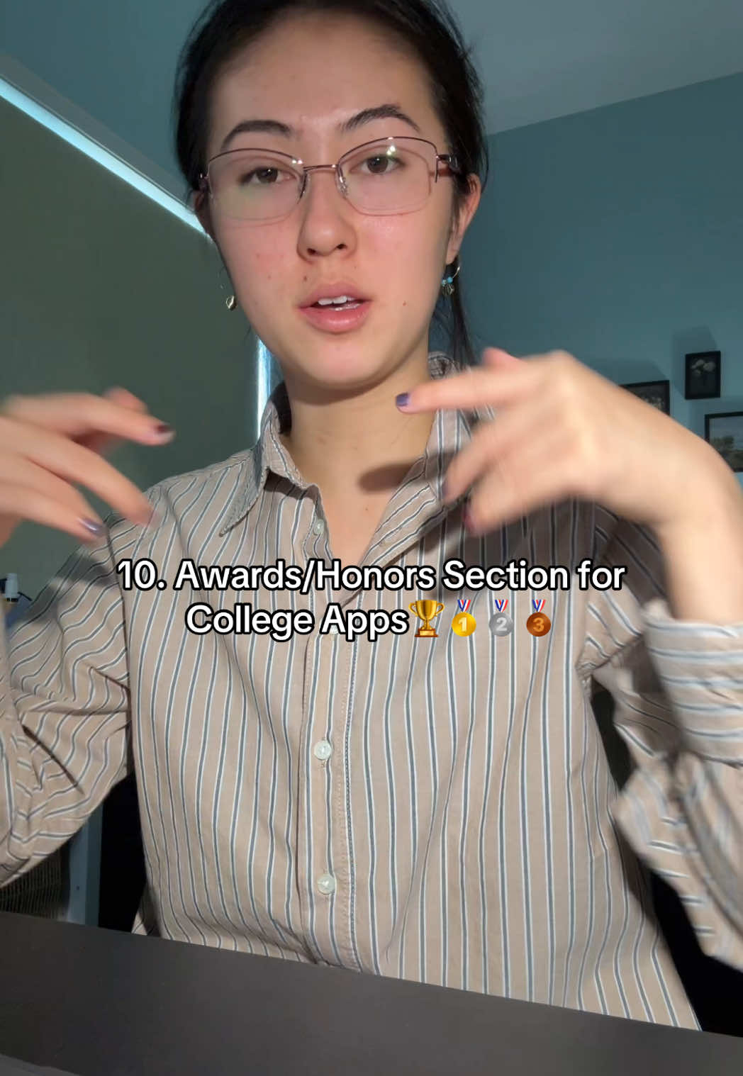 Part 10: Awards and honors section - things I wish I’d known b4 applying to college:) #collegeadmissions #commonapp #highschoolsenior #applyingtocollege #college #highschool #awards #honors 