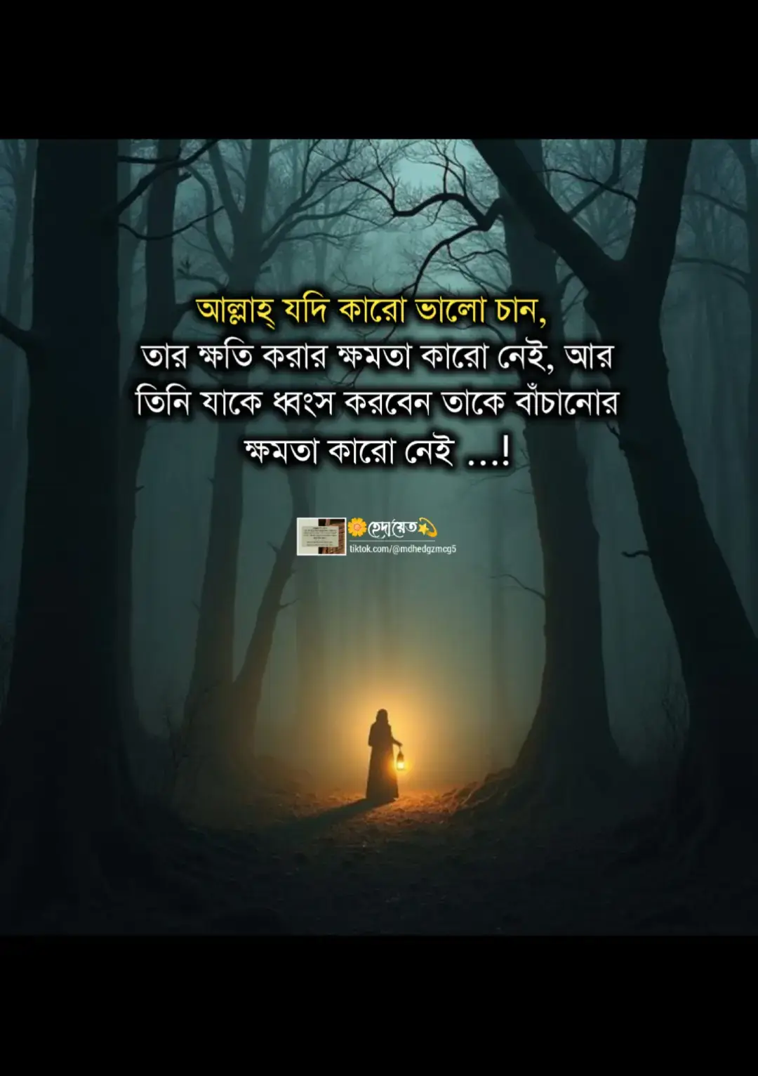 #আল্লাহ্‌ যদি কারো ভালো চান, তার ক্ষতি করার ক্ষমতা কারো নেই, আর তিনি যাকে ধ্বংস করবেন তাকে বাঁচানোর ক্ষমতা কারো নেই .....