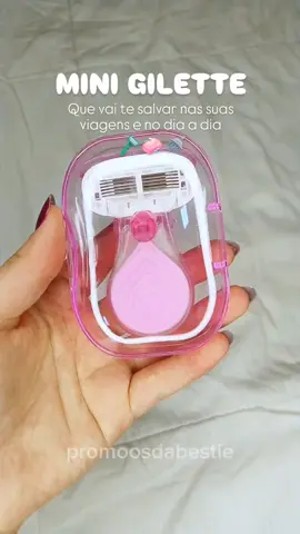 🪒🧼🚿✨ . . . . . . #minigilette #gilette #necessaire #viagem #itgirl 