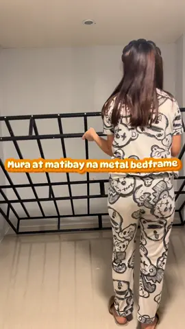 Found the best metal bedframe na swak sa budget😍✨ #metalbedframe #heavydutybedframe 