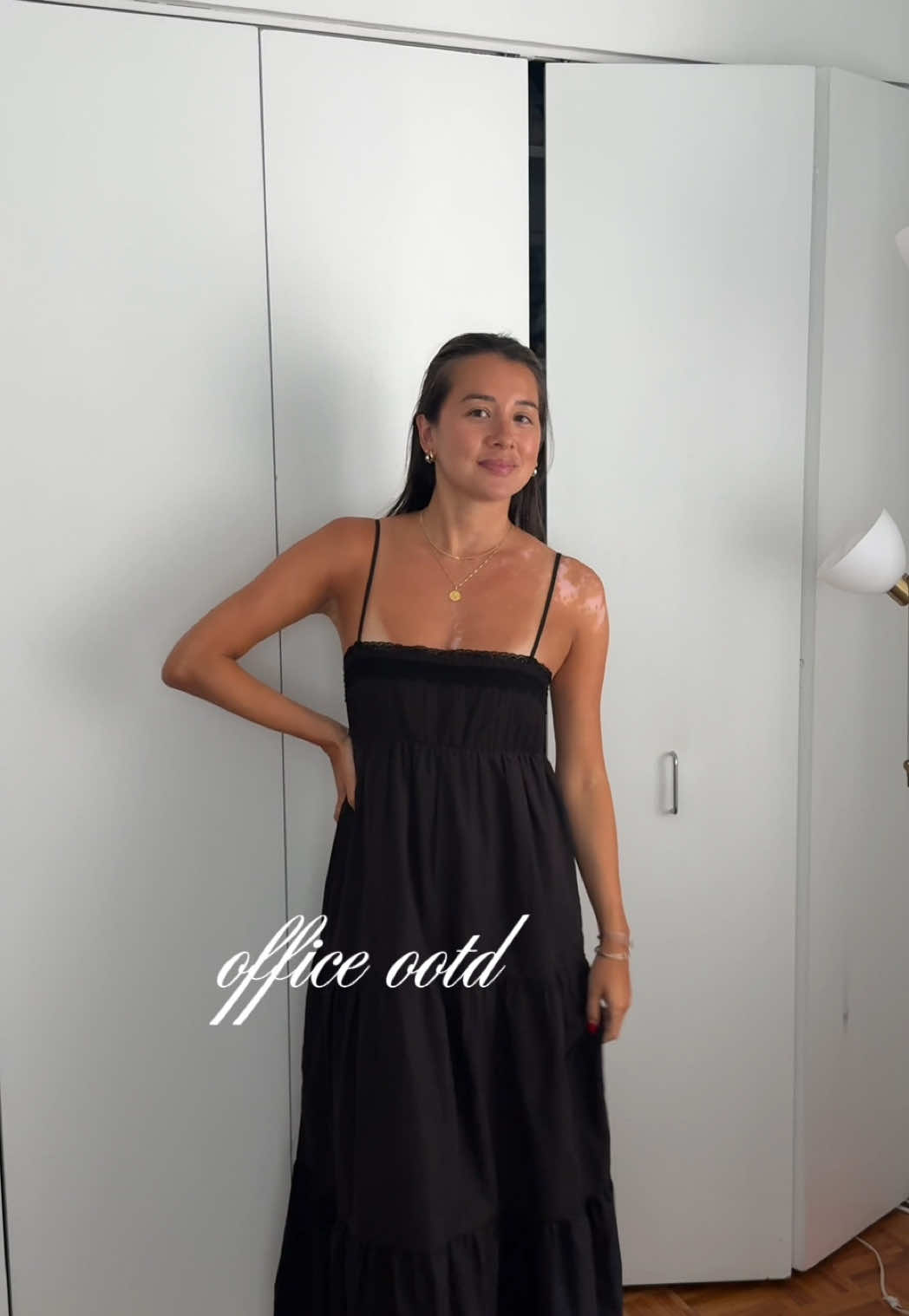 this morning my bf told me i looked office city chic in this dress + new balance combo which was precisely what I was going for 🫡 ft. my @Emi Jay clip of course #officeoutfit #outfitoftheday #summeroutfit #OOTD #getdressedwithme #smallcontentcreator #creatorsearchinsights #nycoutfits #outfitideas 
