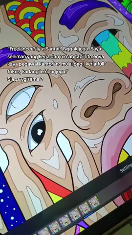 lembur nya tapi gak tau ngapain, main mobil lejen wkwkw #Artist #digitalart #freelancer #illustrator 