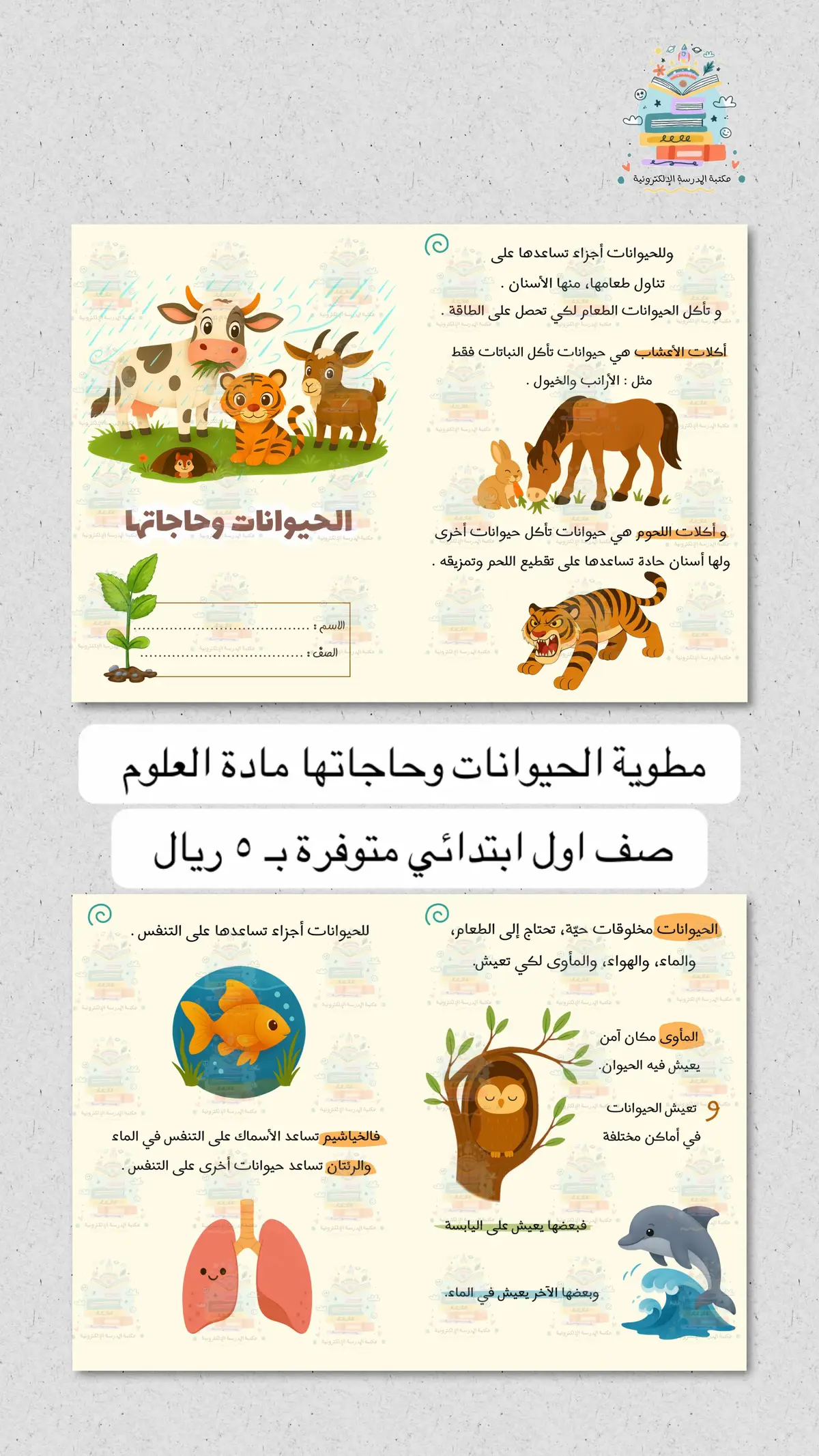 #مطوية #مطوية_علوم #علوم_اول_ابتدائي #مطوية_مدرسية #مطوية_الحيوانات_وحاجاتها 