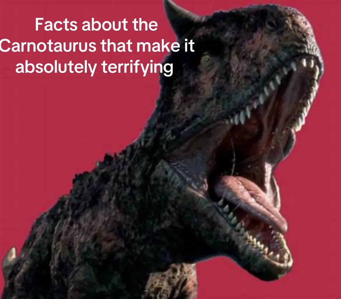 Facts about the Carnotaurus #carnotaurus #dinosaur #jurassicworld #fyp #dinosaurfacts #jurrasicworldfan
