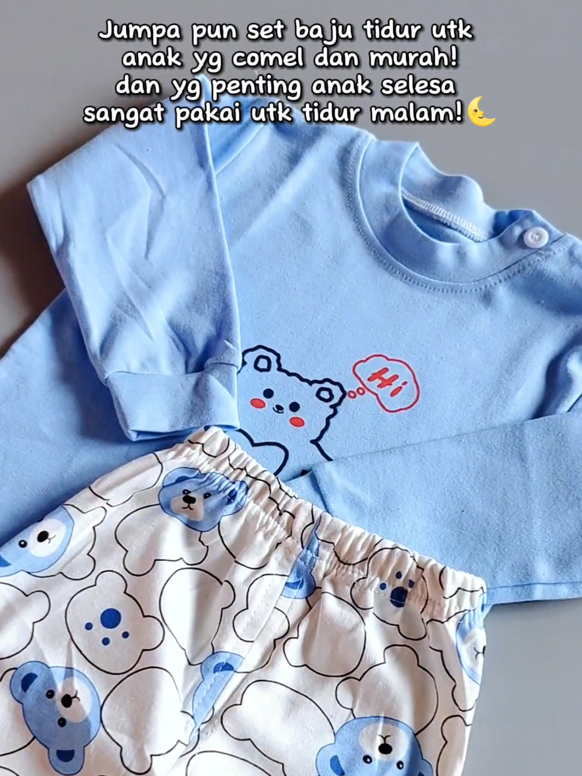 comel sgt anak pakai baju tidur mcm ni yg penting selesa😍#bajuanak #bajubayimurah #bajutidurcantik #bajutidurbudakmurah #bajutidurbudak #bajutidurkanakkanak 
