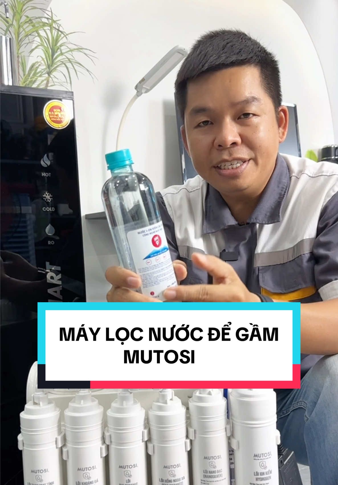 Máy lọc nước để gầm Mutosi BH 36 tháng có nhân viên lắp đặt tận nhà #nvty75 #maylocnuoc #mutosi 