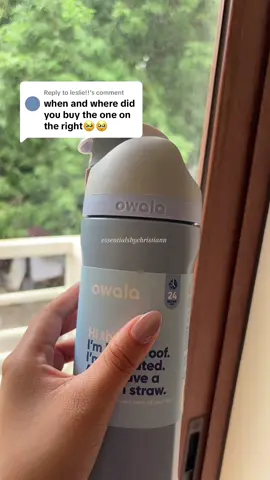 Replying to @leslie!! it's seasalt, my dear!  Here's what 24oz looks like!  linked it for you, just check the yellow basket! 🫶🏼 #owala #owalalife #freesip #tumbler #seasalt 