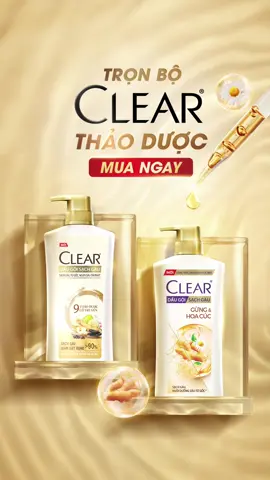 🫚 Giải cứu Da Đầu với CLEAR Gừng & Hoa cúc MỚI ✨ Giúp Da Đầu được nuôi dưỡng từ gốc*, cho tóc chắc khỏe bồng bềnh** - MUA NGAY!  #ClearVietnam #ClearGungHoaCuc #GiaiCuuDaDau #ClearThaoDuoc *Đề cập đến phần tóc sát da đầu, không bao gồm nang tóc ** So với dầu gội không chứa chất xả, trong điều kiện thí nghiệm