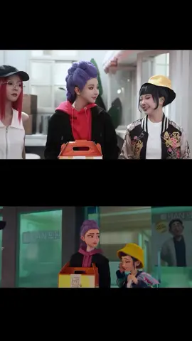 real-life Huntrix and Saja boys cute Lang 🤭🫶 #kppopdemonhunters #huntrix #Sajaboys #reallife  #Honmoon #fyp #fyppppppppppppppppppppppp 