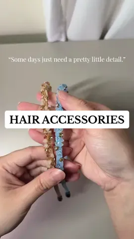 Some days just need a pretty little detail. This headband? Instant glow-up energy 
