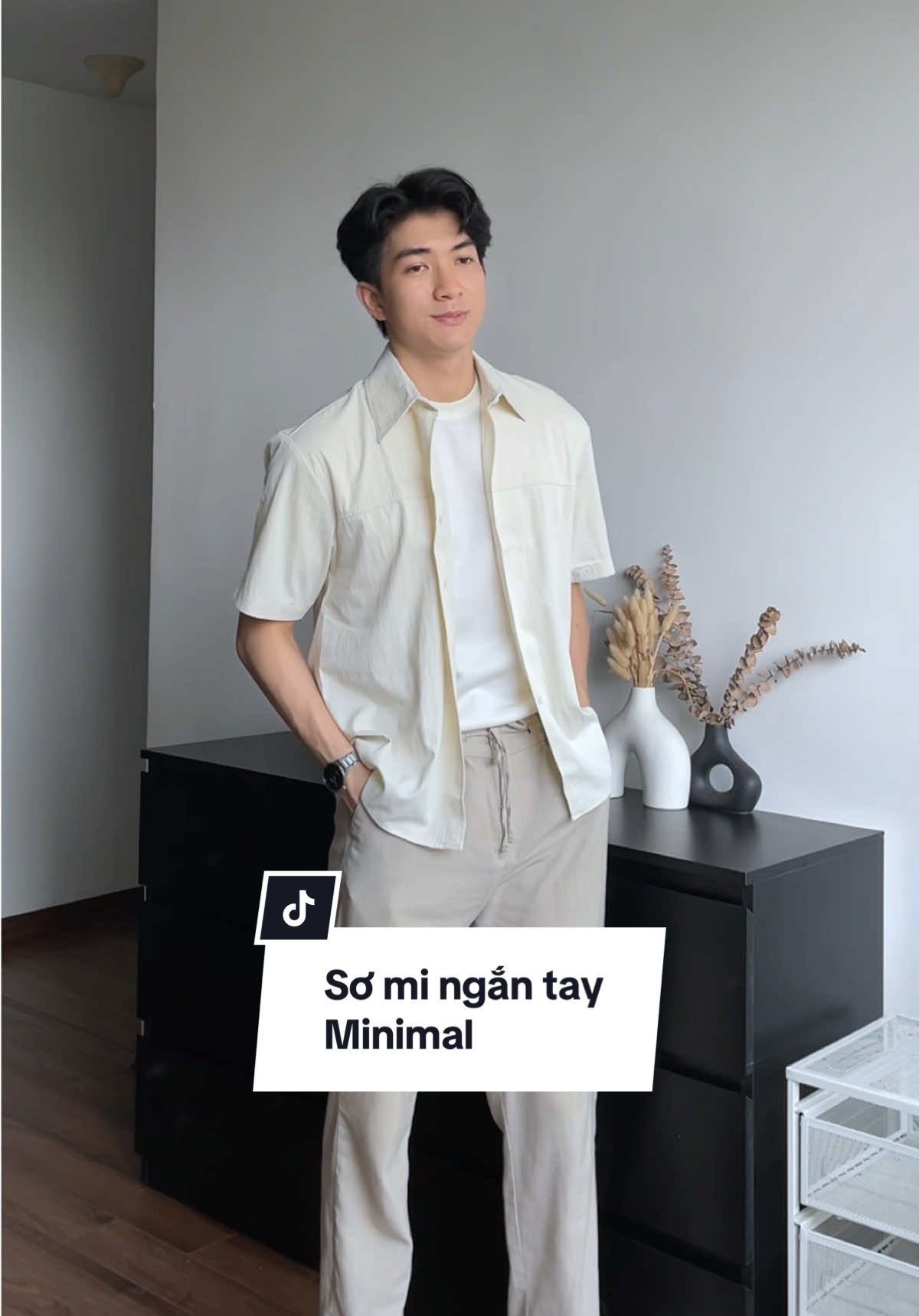 Sơ mi ngăn tay minimal. #fyp #fypシ #OOTD #phoidonam #review #outfitideas 